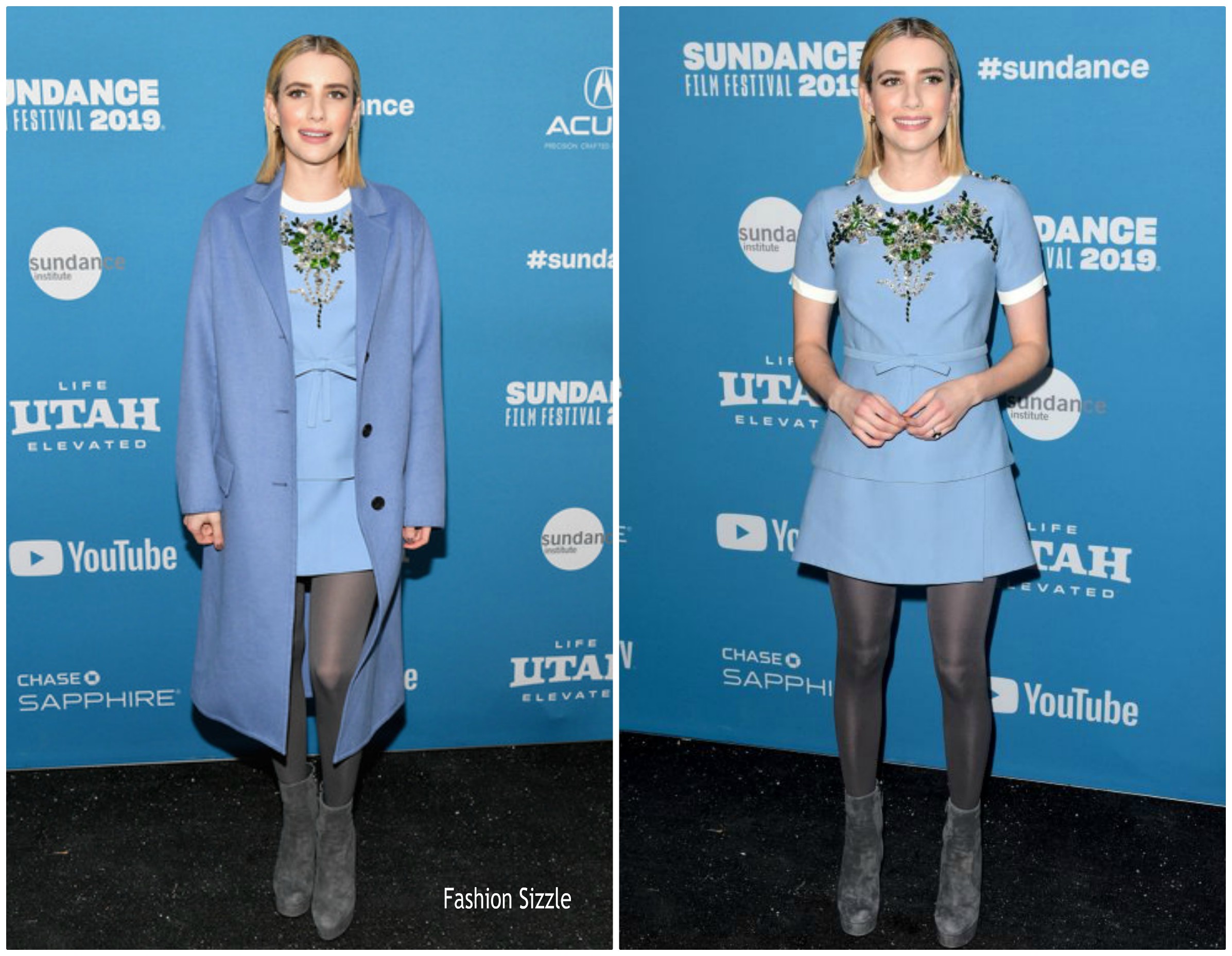 Emma Roberts In  Prada @‘Paradise Hills’ Sundance Film Festival Premiere