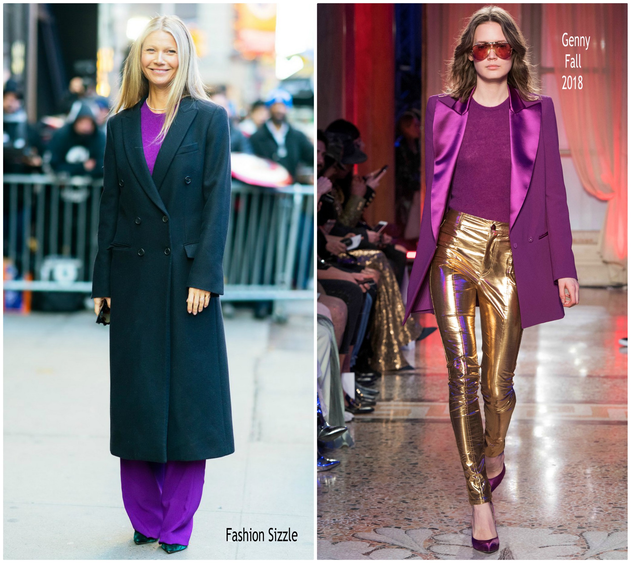 Gwyneth Paltrow In Genny & Monique Lhuillier @ Good Morning America & Live with Kelly & Ryan