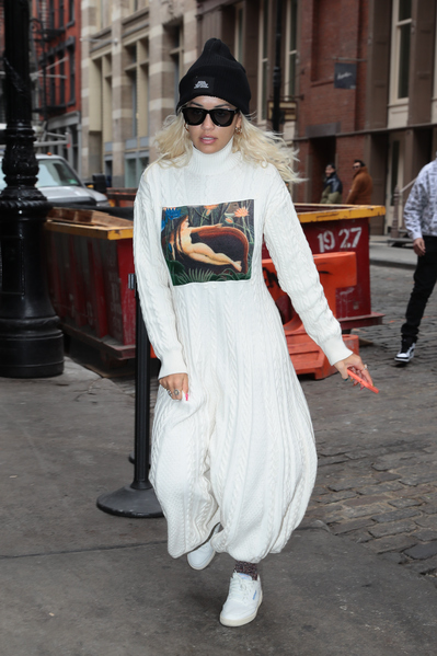 Rita Ora In Kenzo -Out In New York