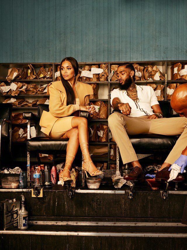 Nipsey Hussle and Lauren London for GQ