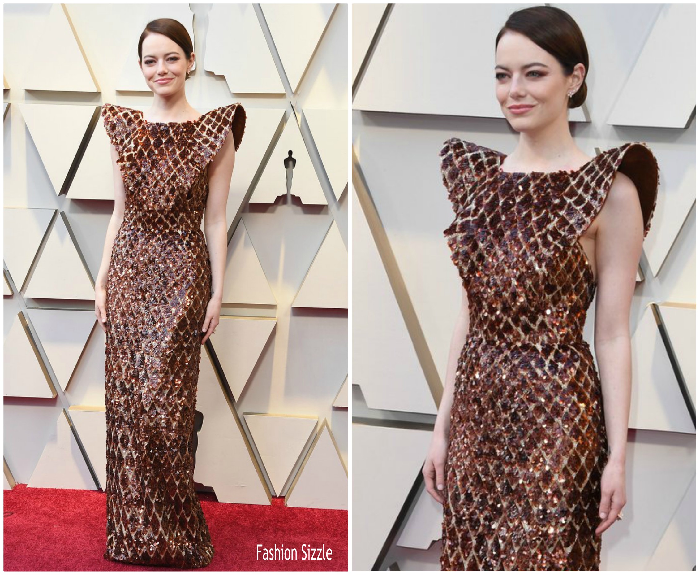 Emma Stone In Louis Vuitton 2019 Oscars Fashionsizzle