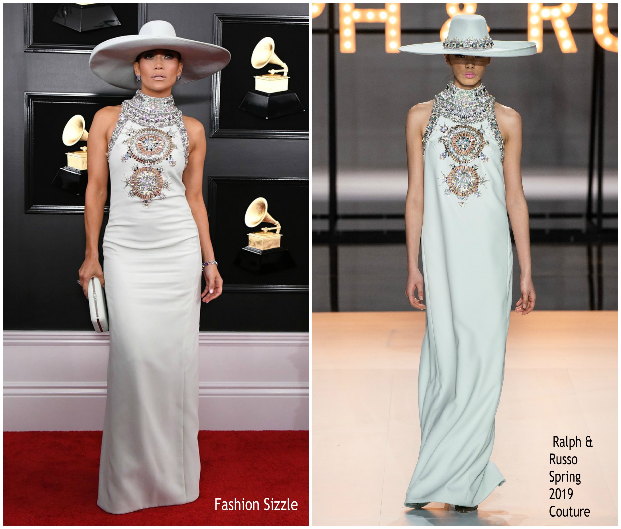 Jennifer Lopez In Ralph & Russo Couture @ 2019 Grammy Awards