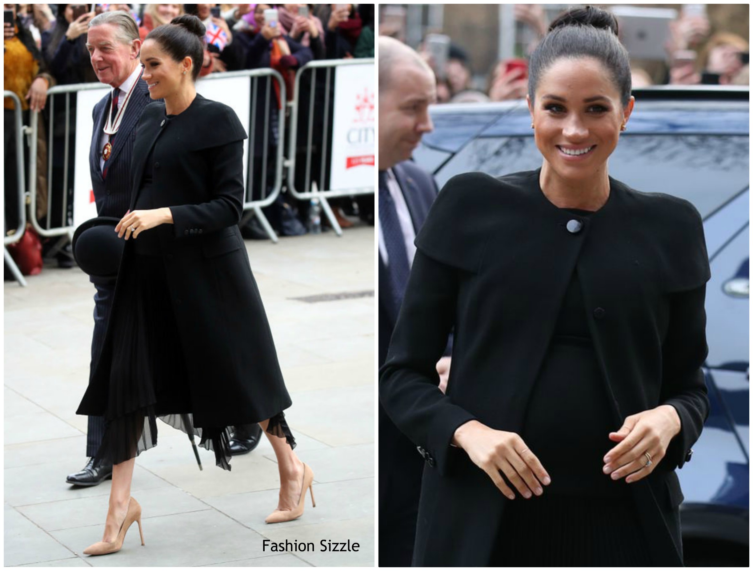 Meghan, Duchess of Sussex In Givenchy @ City University Visit