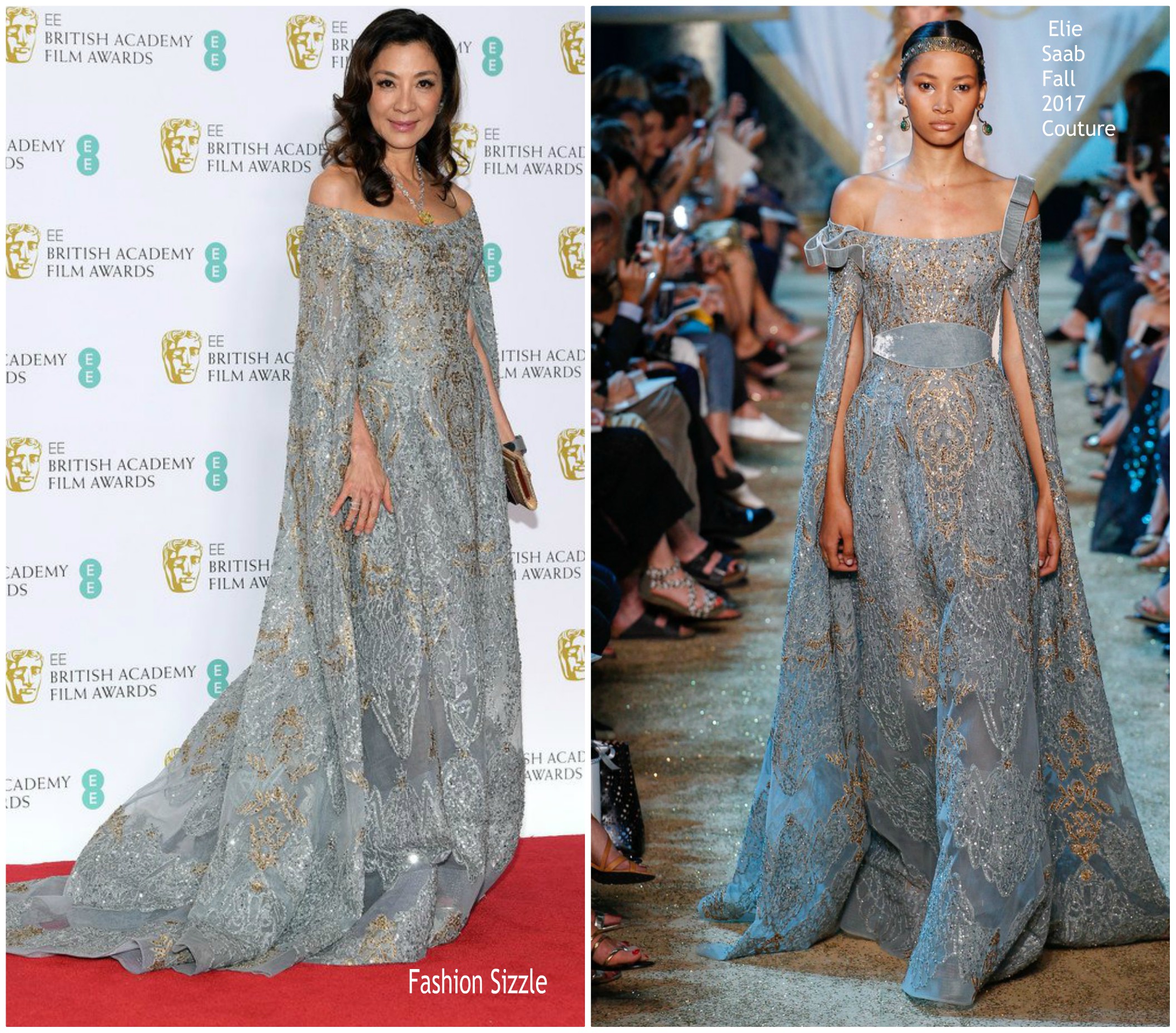 Michelle Yeoh In Elie Saab Haute Couture @ 2019 BAFTAs