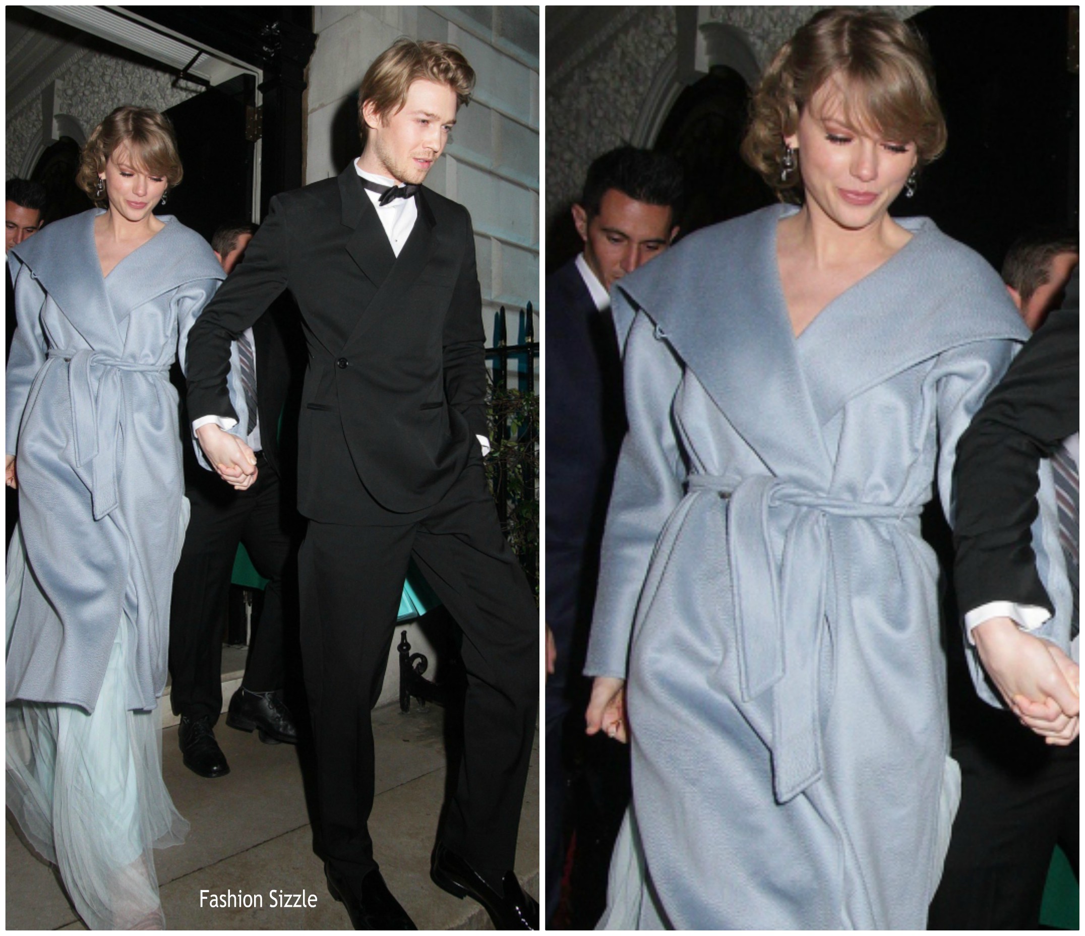 Taylor Swift In Max Mara Leaving  BAFTAs After Party