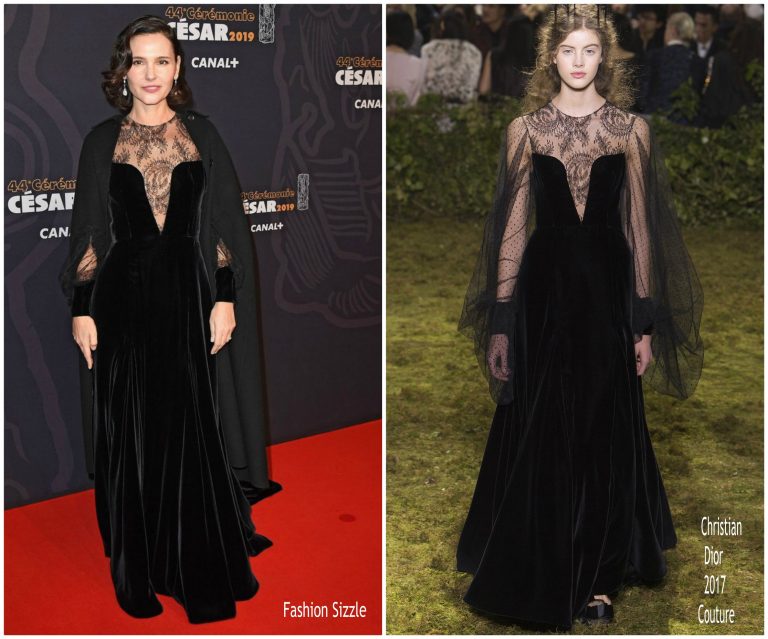 Virginie Ledoyen In Christian Dior Haute Couture @ Cesar Film Awards 2019