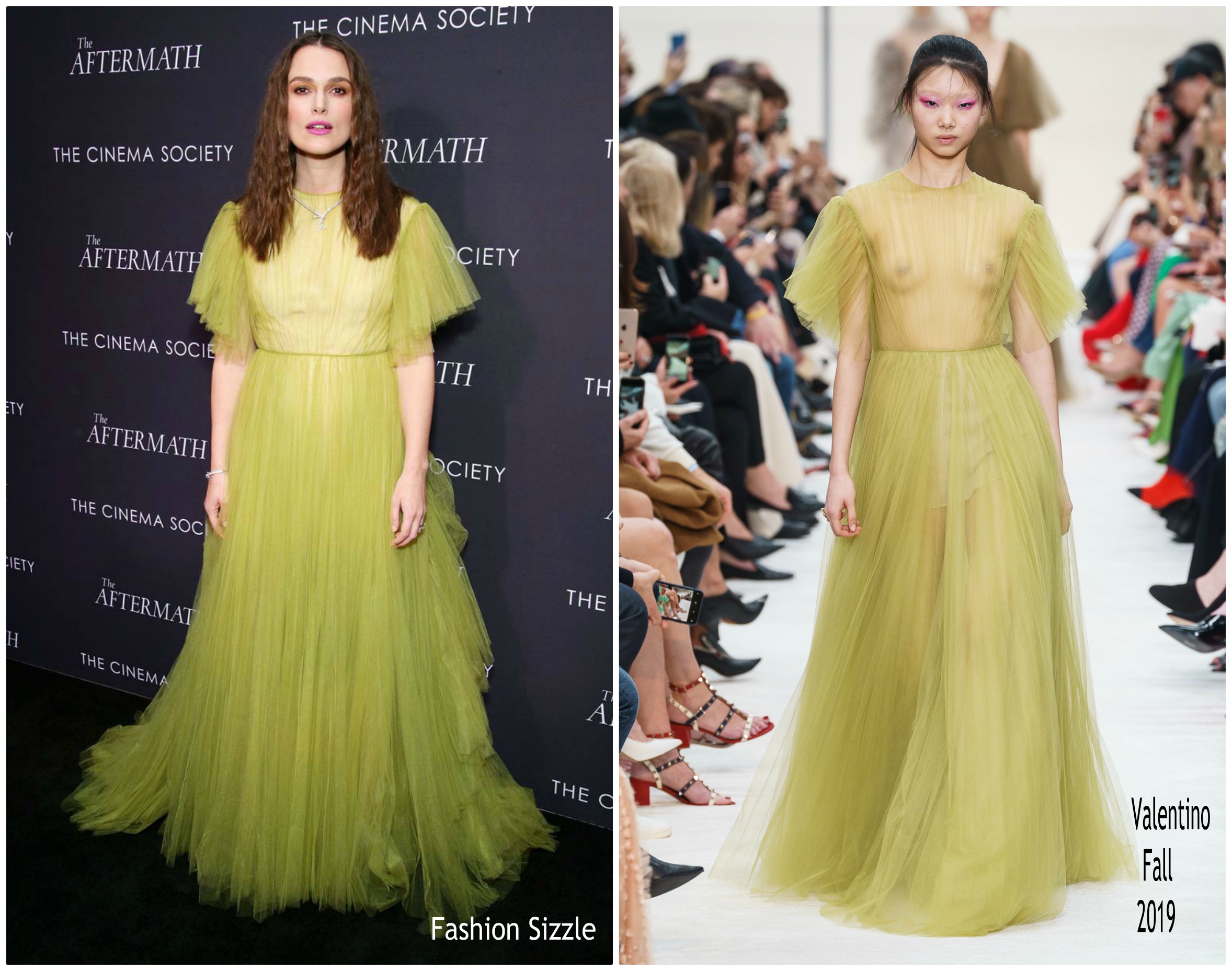Keira Knightley In Valentino @ ‘The Aftermath’ New York Screening