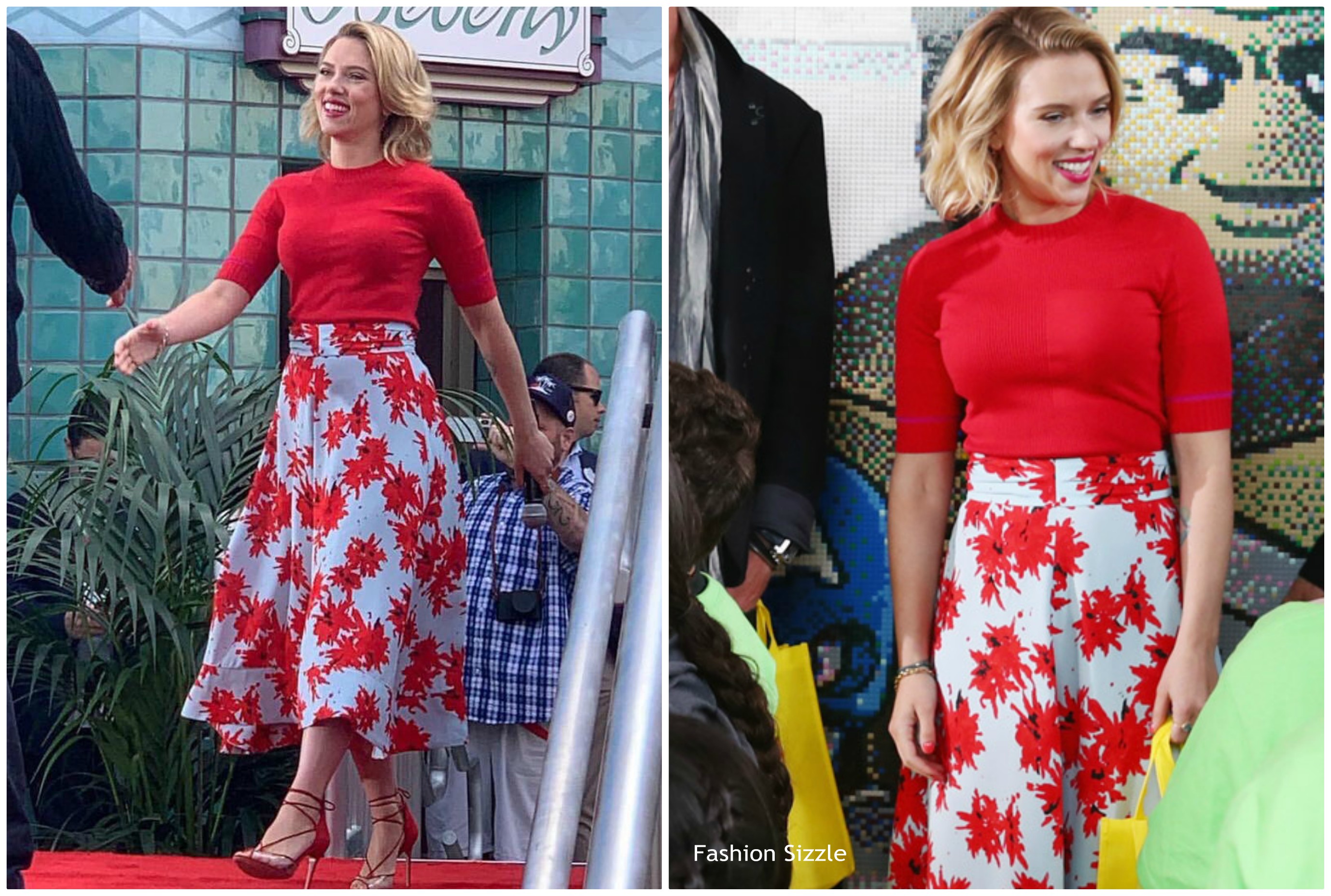 Scarlett Johansson In Proenza Schouler  @ Avengers Universe Unites