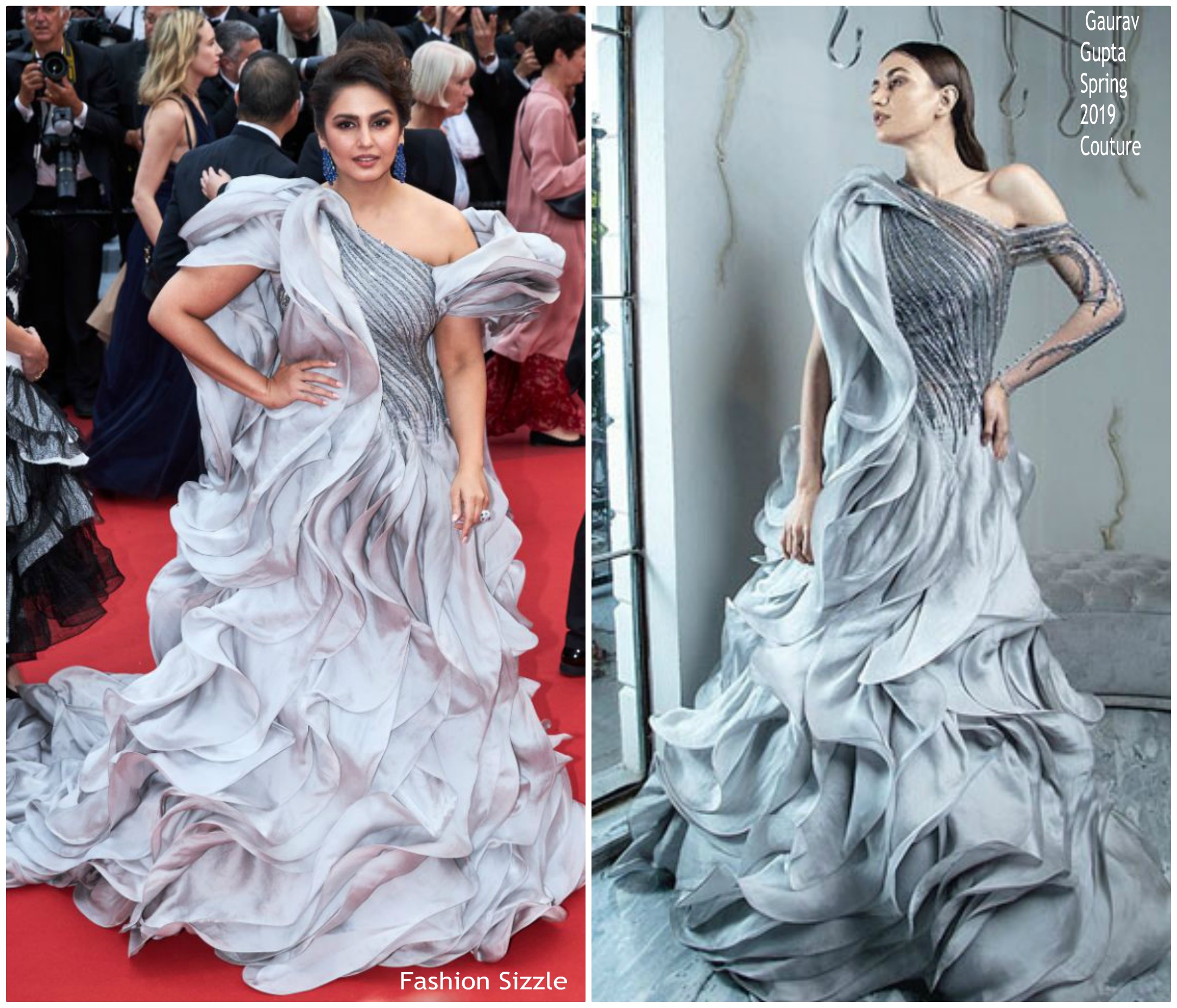 Huma Qureshi In Gaurav Gupta Couture @ ‘A Hidden Life’ Cannes Film Festival Premiere