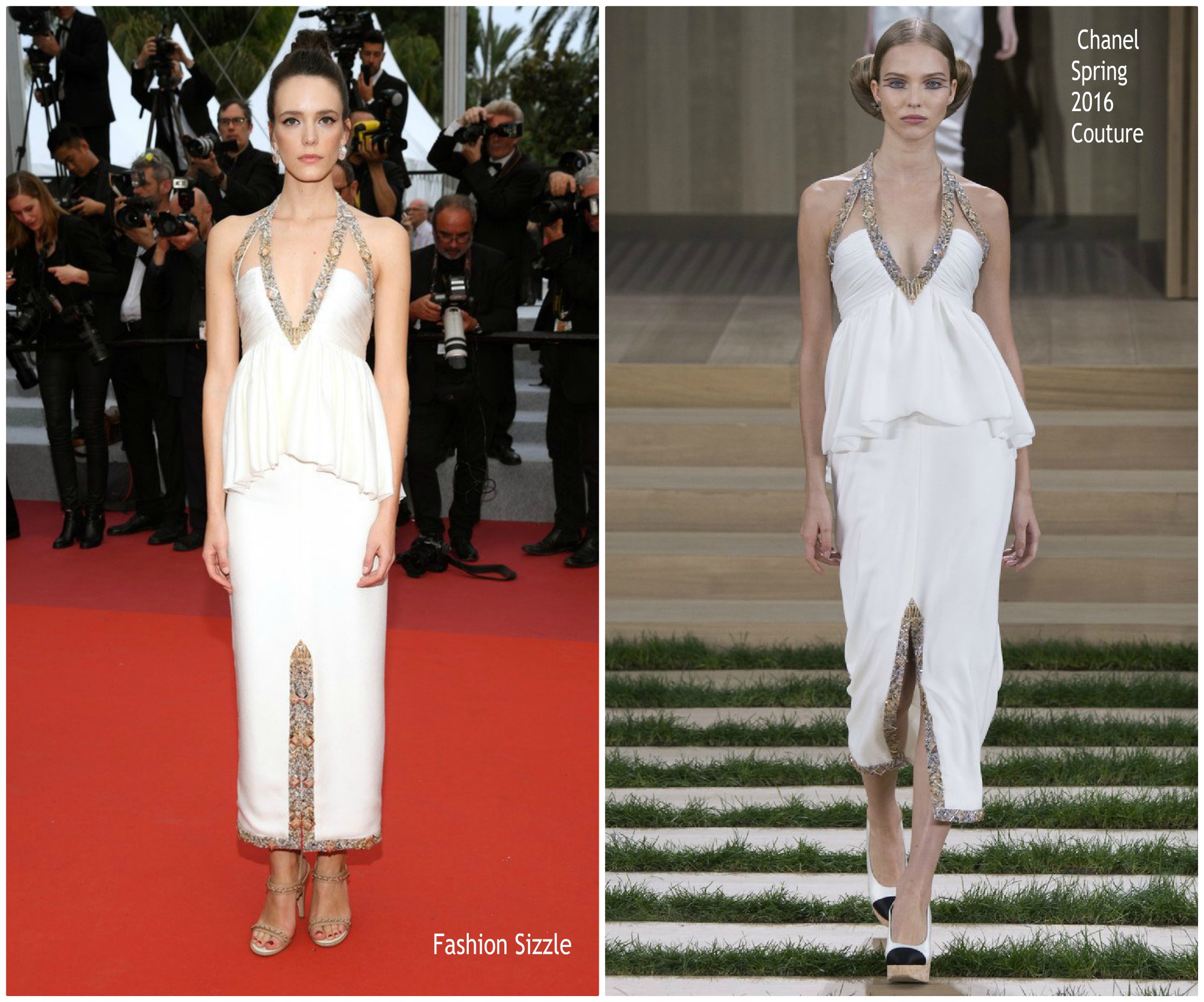 Stacy Martin In Chanel  Haute Couture @ “Sibyl”   Cannes Film Festival Premiere
