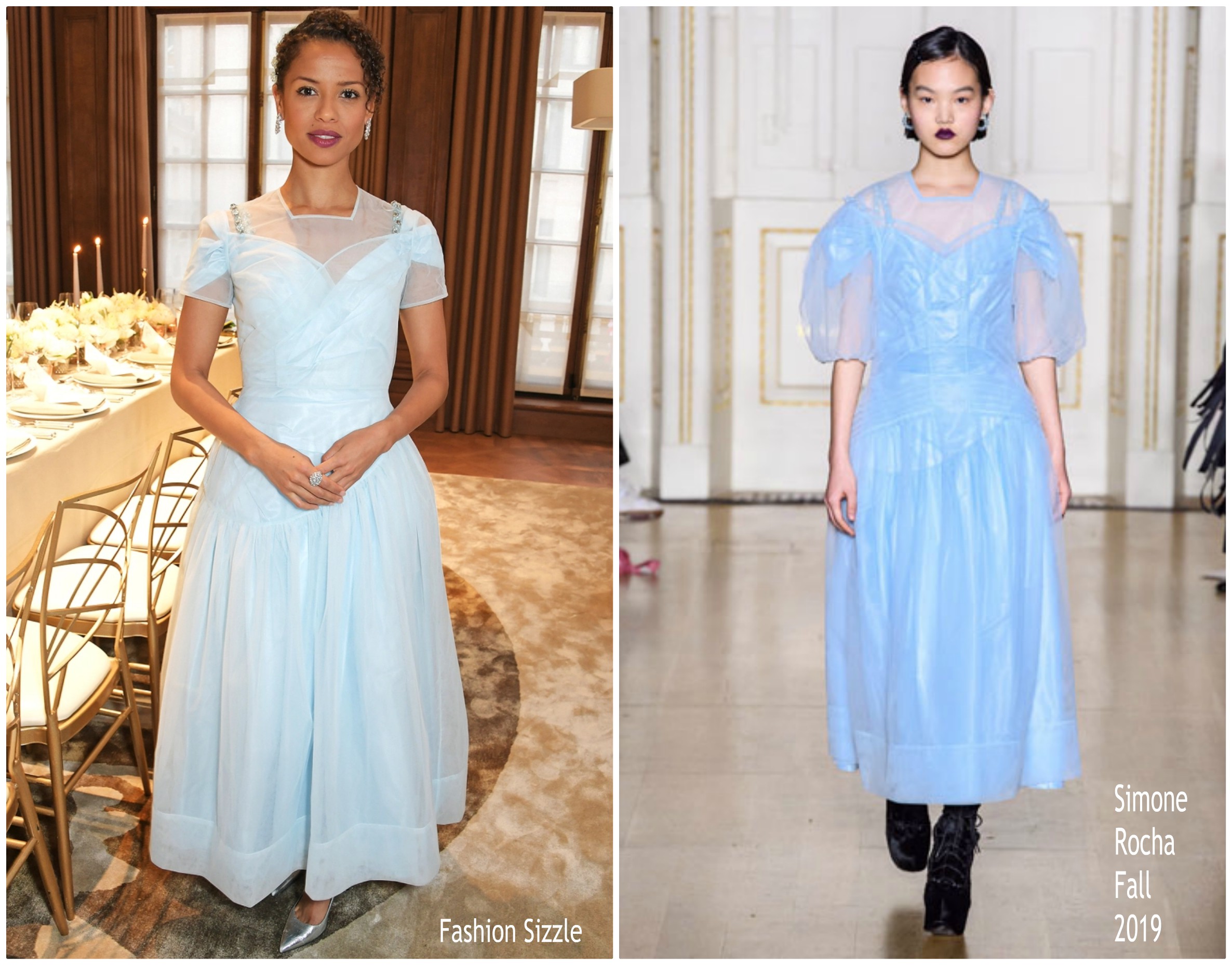 Gugu Mbatha-Raw  In Simone Rocha  @ Cartier And British Vogue Darlings Dinner