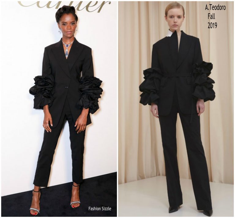 Letitia Wright In A. Teodoro Suit @ The Cartier Magnitude Dinner