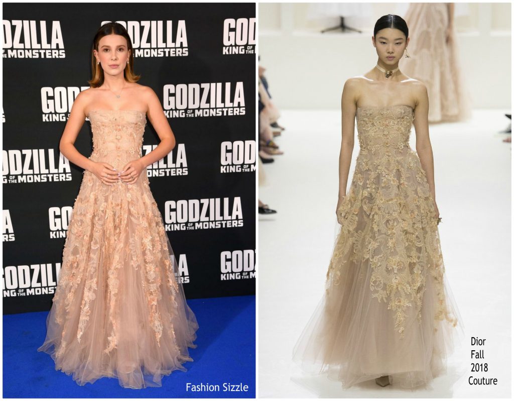 Millie Bobby Brown in Christian Dior Haute Couture @ ‘Godzilla: King of ...