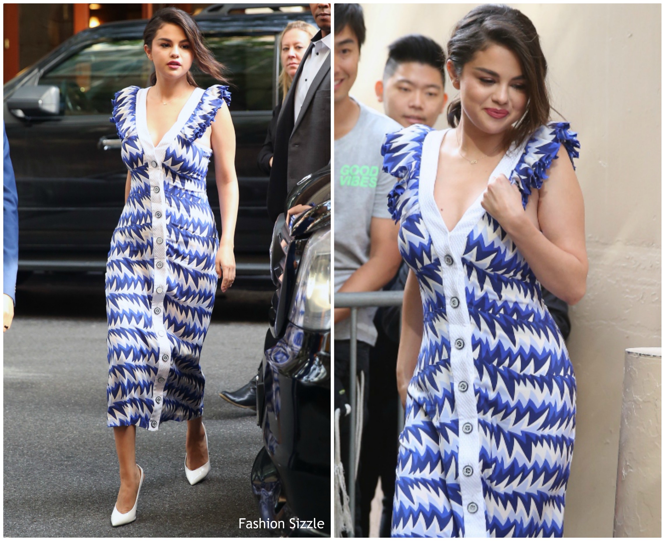 Selena Gomez  In Chanel @   Live With Kelly & Ryan