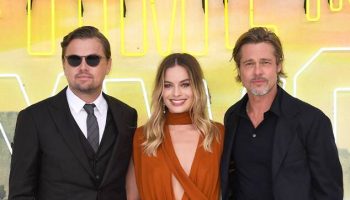 leonardo-dicaprio,-brad-pitt-&-margot-robbie-@-”once-upon-a-time-in-hollywood-”-london-premiere