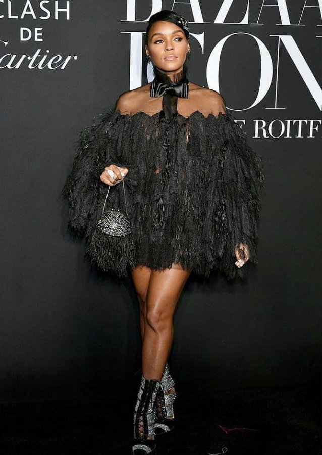 Janelle Monae In Alexandre Vauthier  Couture @ Harpers Bazaar Icons Party