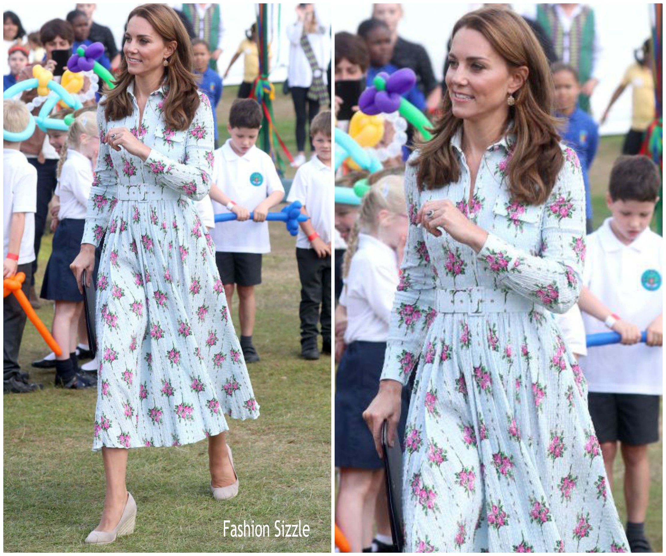 Catherine, Duchess Of Cambridge  In Emilia Wickstead   @ Visit To The Royal Horticultural Society