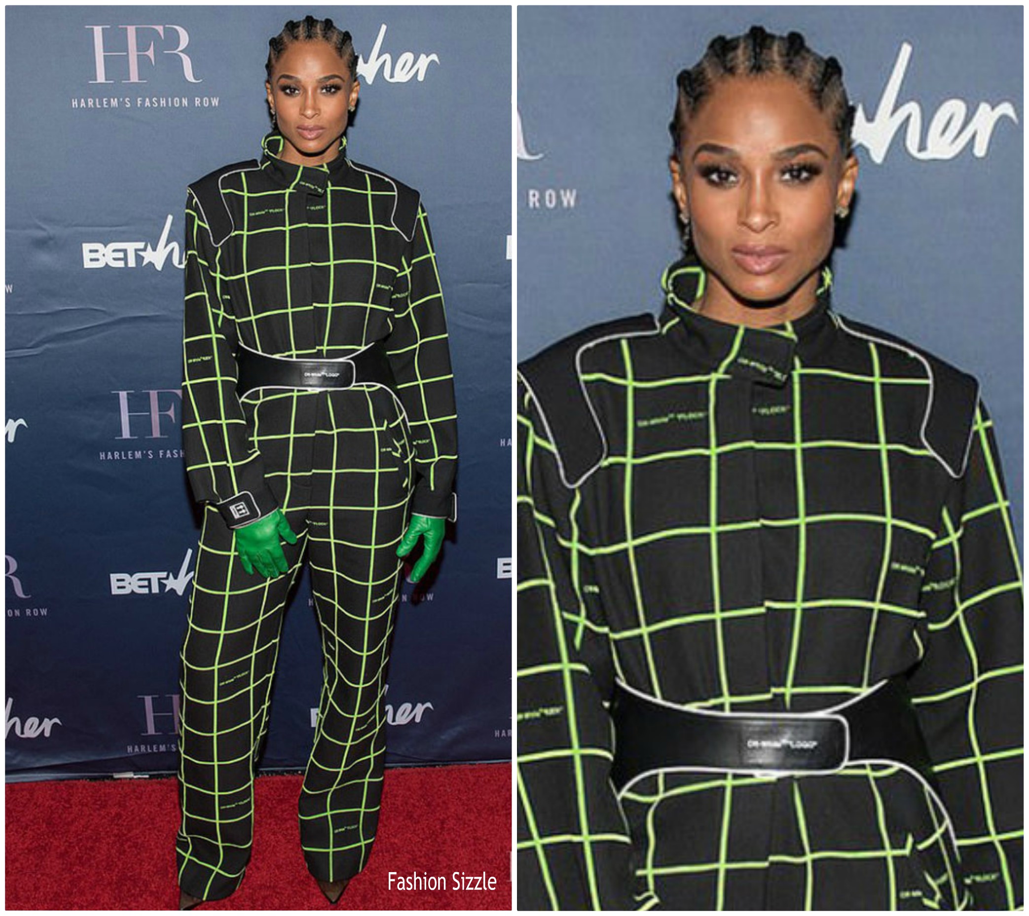 Ciara   In  Off- White Jumpsuit @ Harlem’s Fashion Row  2019 Fashion Show & Style Awards
