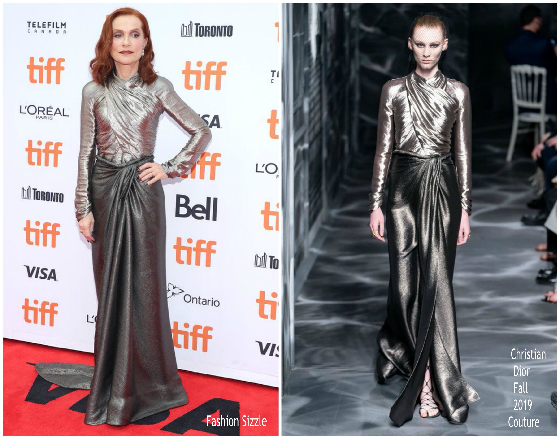 Isabelle Huppert In Christian Dior Haute Couture @ ‘Frankie’ Toronto Film Festival Premiere