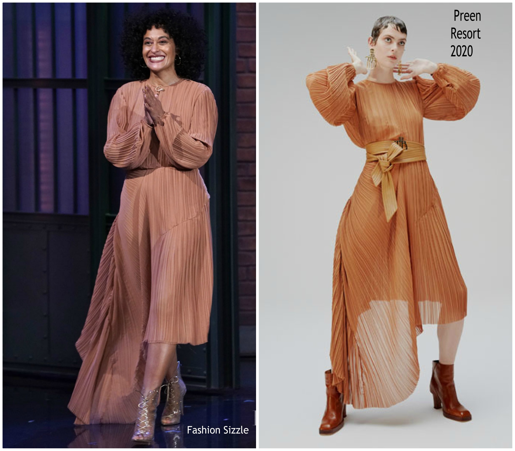 Tracee Ellis Ross’  In Preen Dress @ Late Night with Seth Meyers