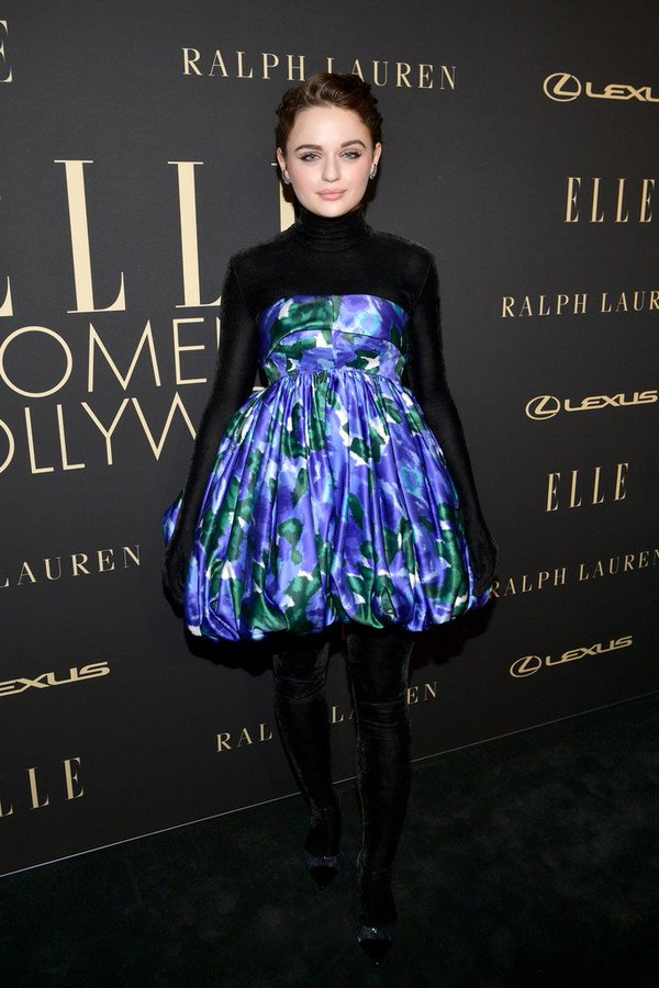 Joey King  In Richard Quinn @    ELLE’s 2019 Women In Hollywood Event