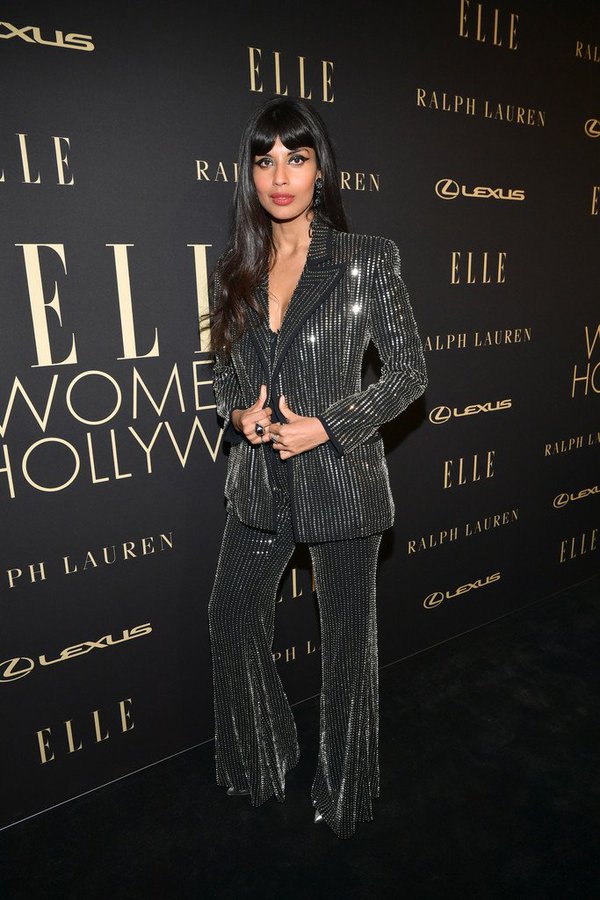 Jameela Jamil In Azzaro Couture @  ELLE’s 2019 Women In Hollywood Event