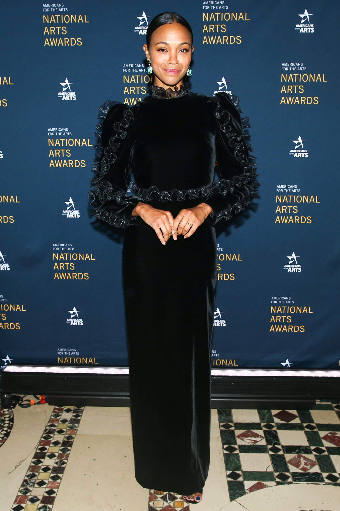 Zoe Saldana  In  Givenchy @ The 2019 National Arts Awards