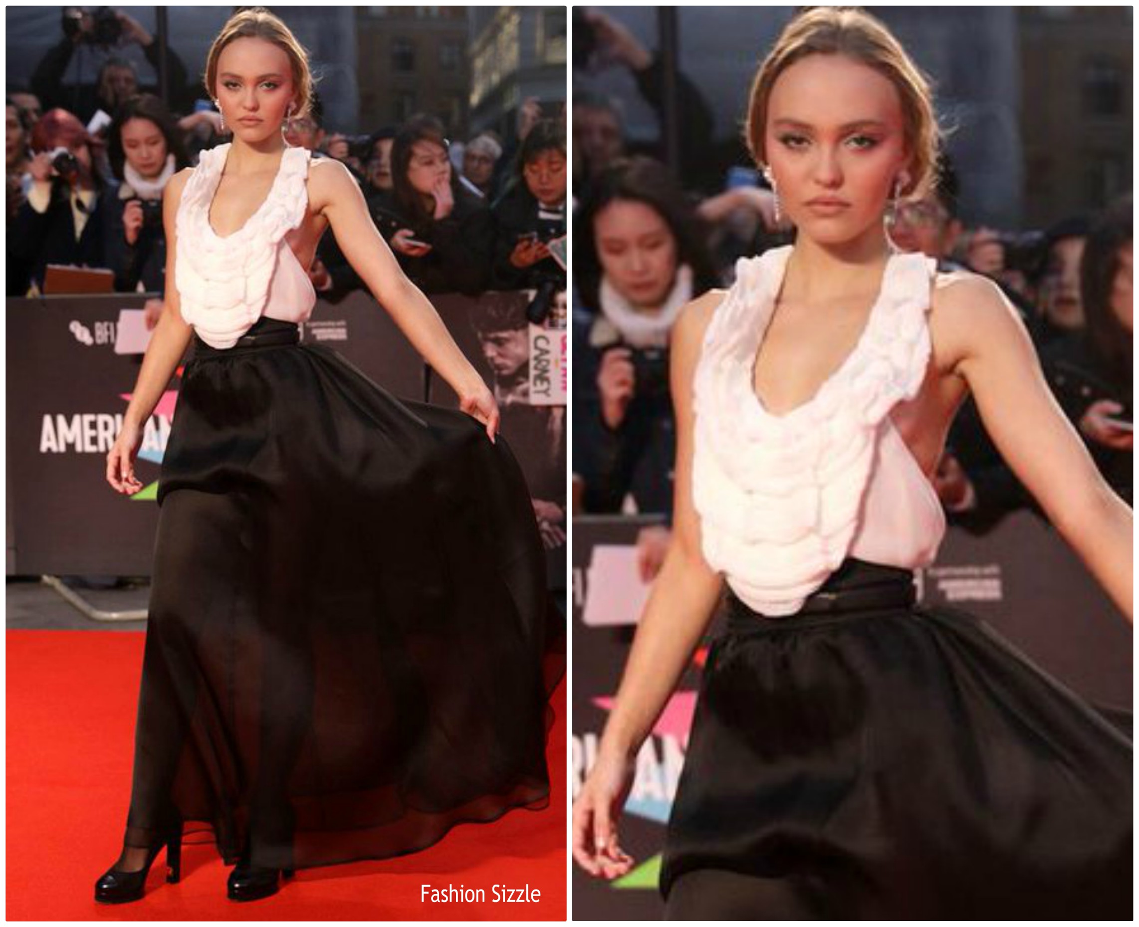 Lily Rose Depp  In  Chanel @ ‘The King’ London Film Festival Premiere