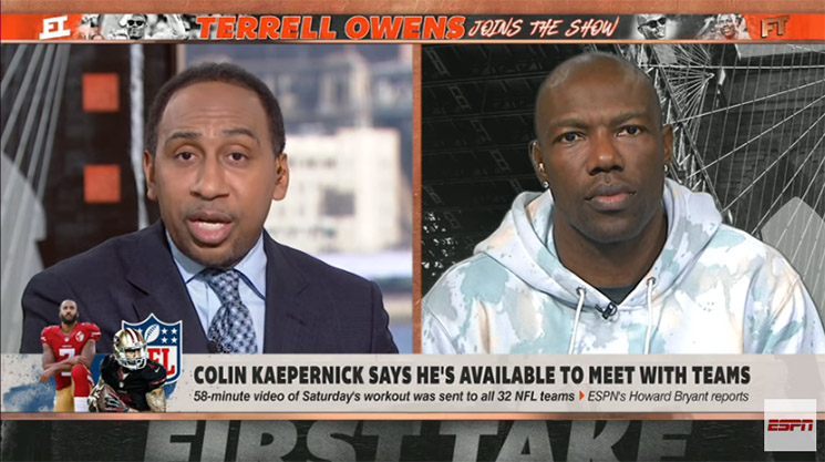 Stephen A. Smith: ‘Terrell Owens Crossed the line when he said white co-host ‘Blacker’ than me’