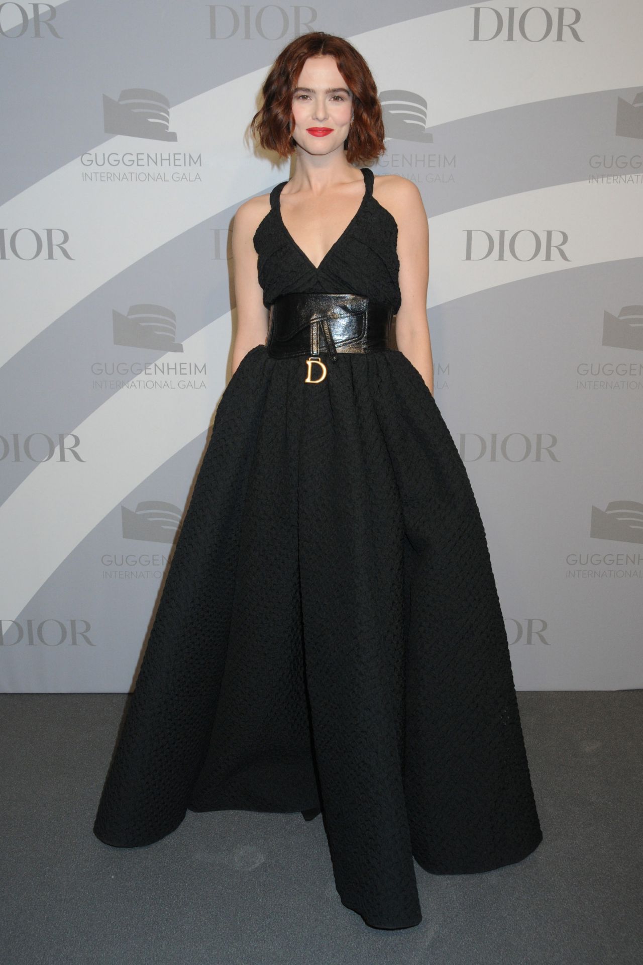 Zoey Deutch  In Christin Dior @  2019 Guggenheim International Gala