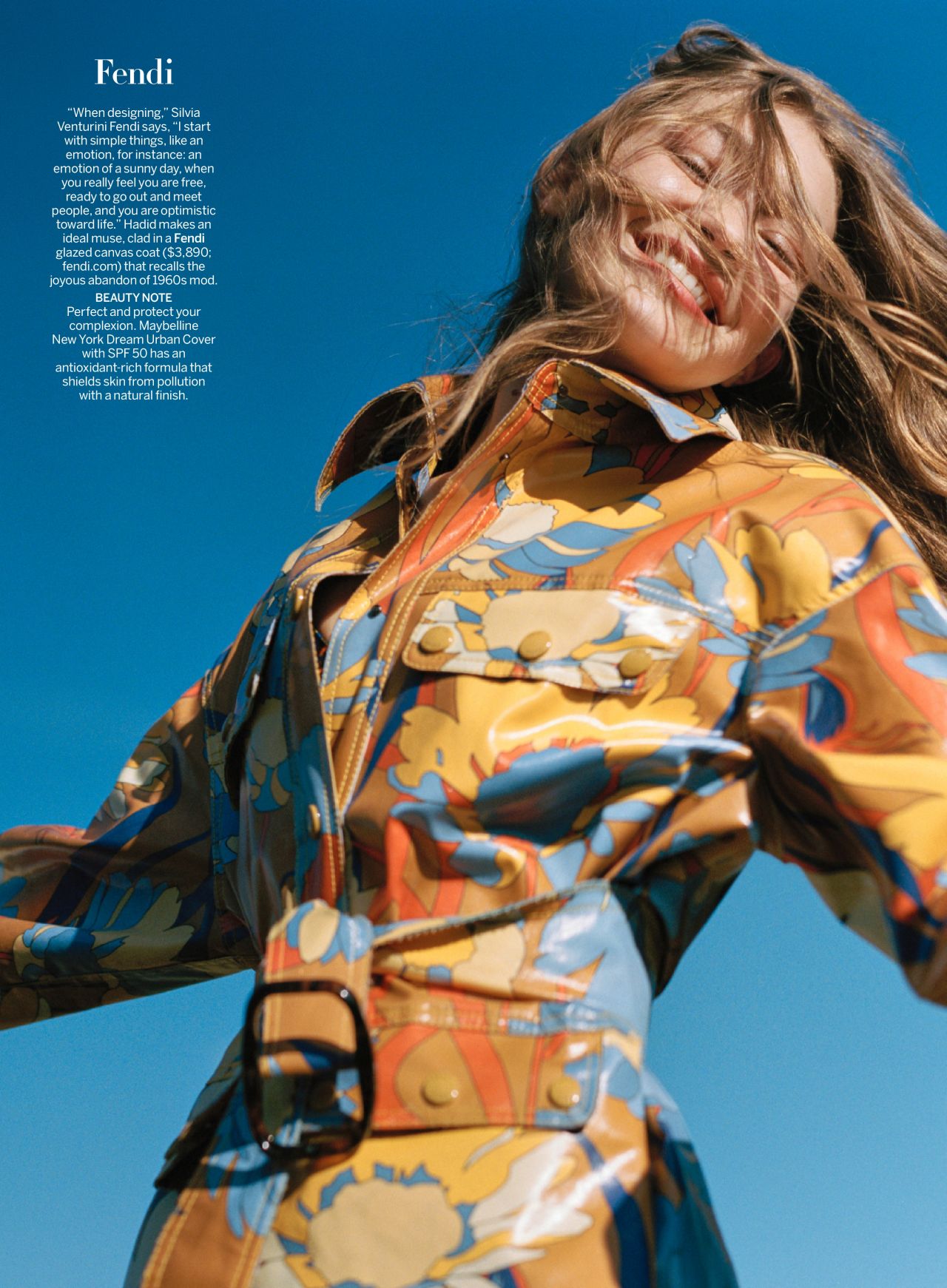 Gigi Hadid In Fendi @ Vogue Magazine January 2020 Issue