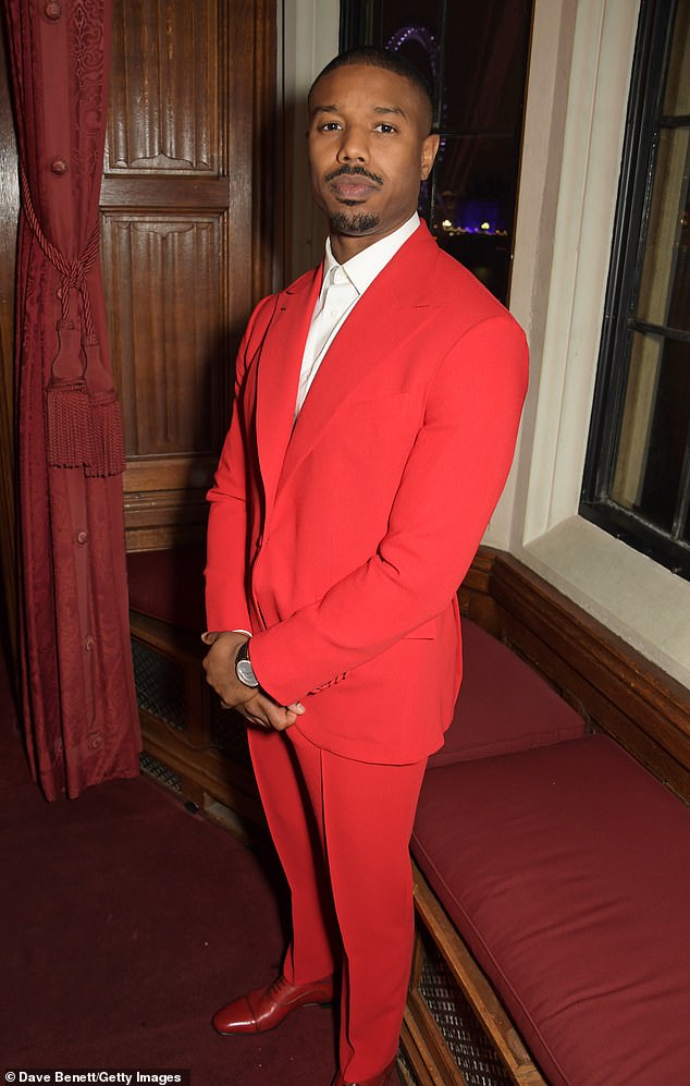 Michael B Jordan In  Prabal Gurung @ An Evening At The House Of Lords For ‘Just Mercy’