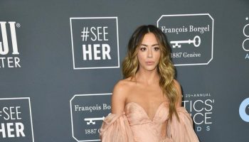 Chloe Bennet wore a #YANINA Spring 2019 Couture gown to the 2020 Critics’ Choice Awards