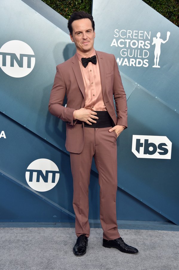 Andrew Scott In Azzaro Couture Suit @ 2020 Screen Actors Guild Awards