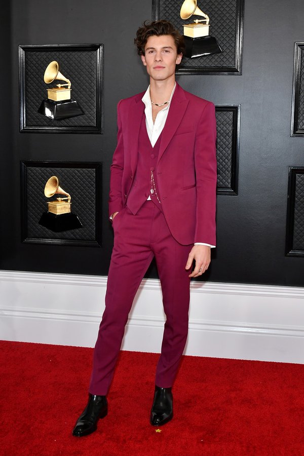 Shawn Mendes In Louis Vuitton @ 2020 Grammy  Awards