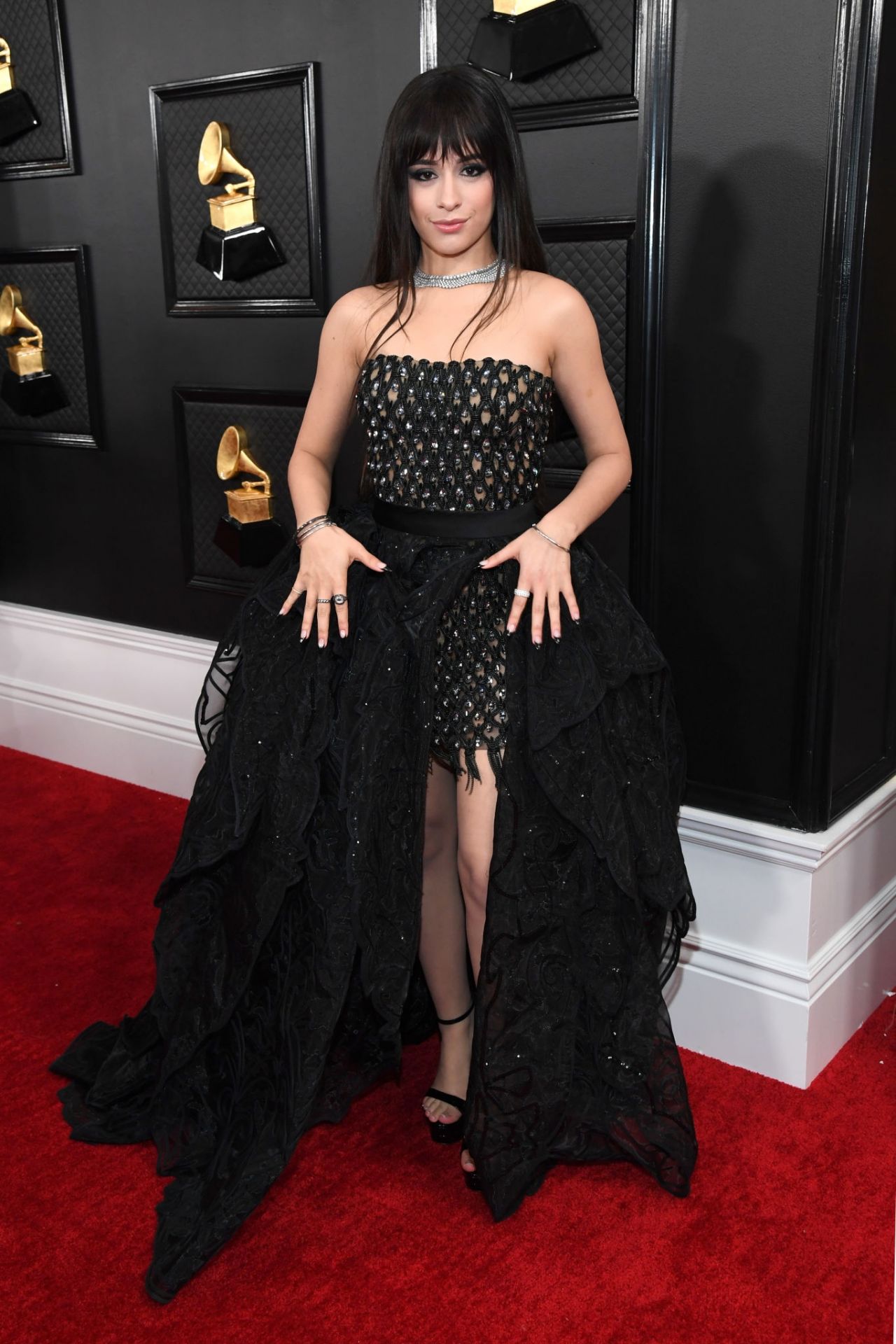 Camila Cabello  Wore Atelier Versace  @  Grammy  Awards 2020