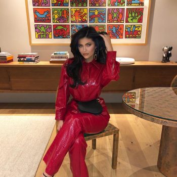 kylie-jenner-in-red-msgm-leather-out-instagram