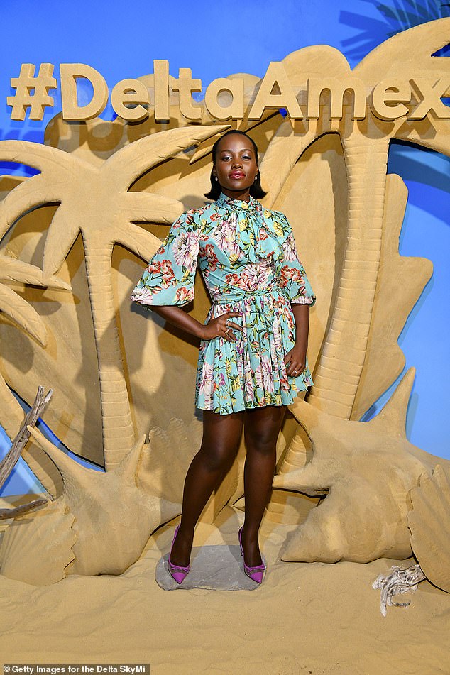 Lupita Nyong’o In  Dolce & Gabbana @  The Delta SkyMiles® American Express Cards Launch