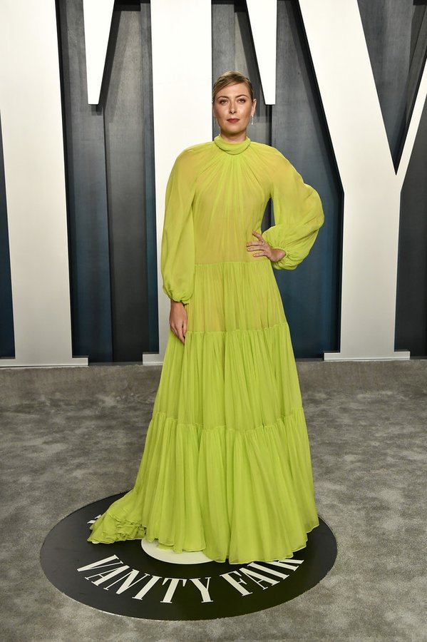 Maria Sharapova  In Valentino  @ 2020 Vanity Fair Oscar Party