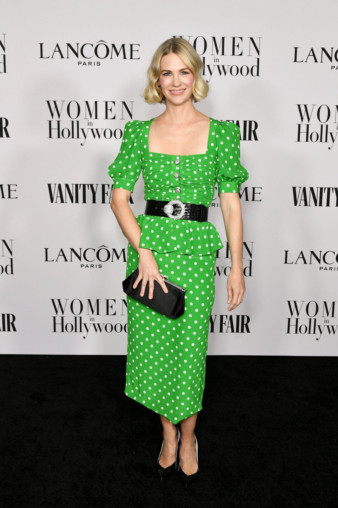 January Jones  In  Alessandra Rich @   Vanity Fair and Lancome Women in Hollywood Celebration