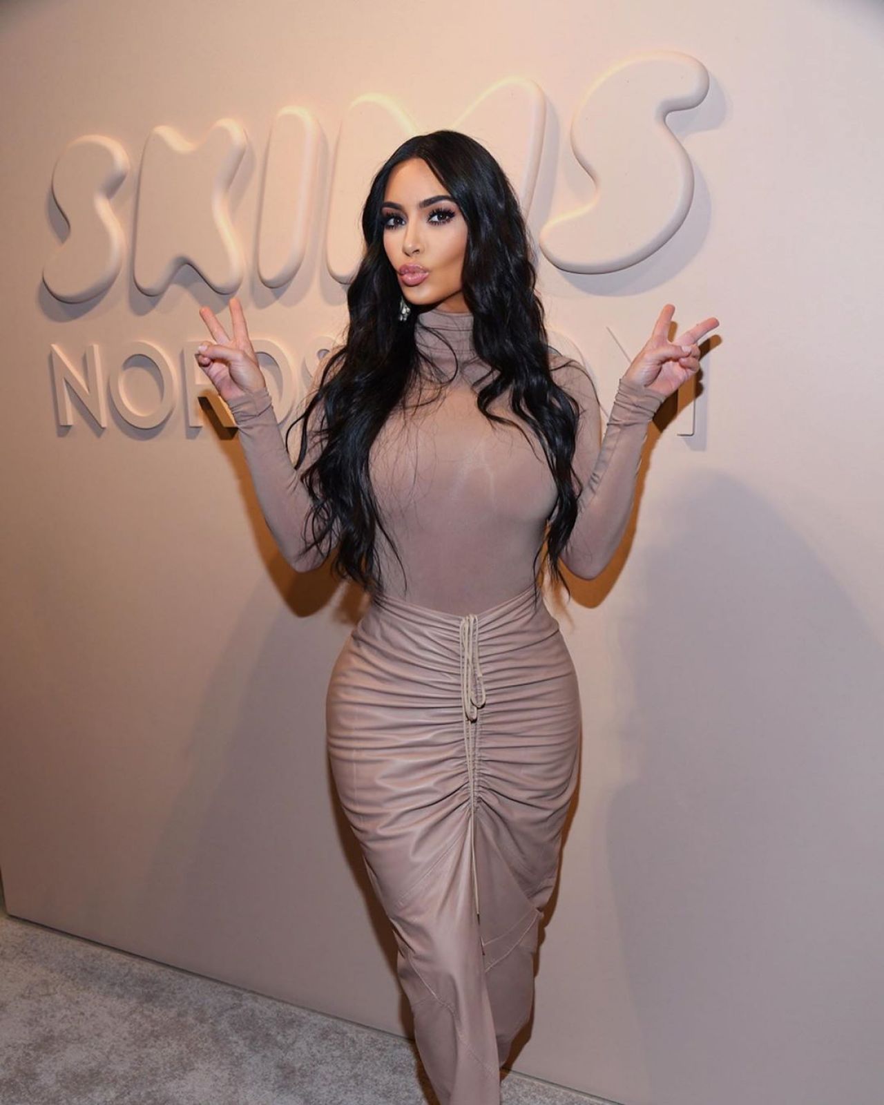 Kim Kardashian West Attends   Her Skims Launch Event at Nordstrom