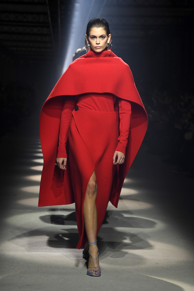 Kaia Gerber Walks Givenchy  Fall/Winter 2020 Runway In Paris