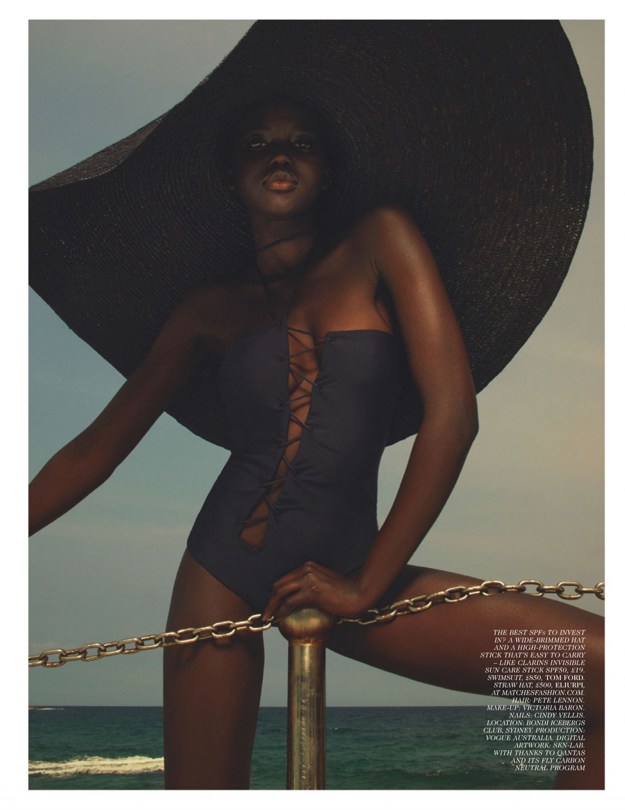 Adut Akech Covers  Vogue UK June 2020 Issue