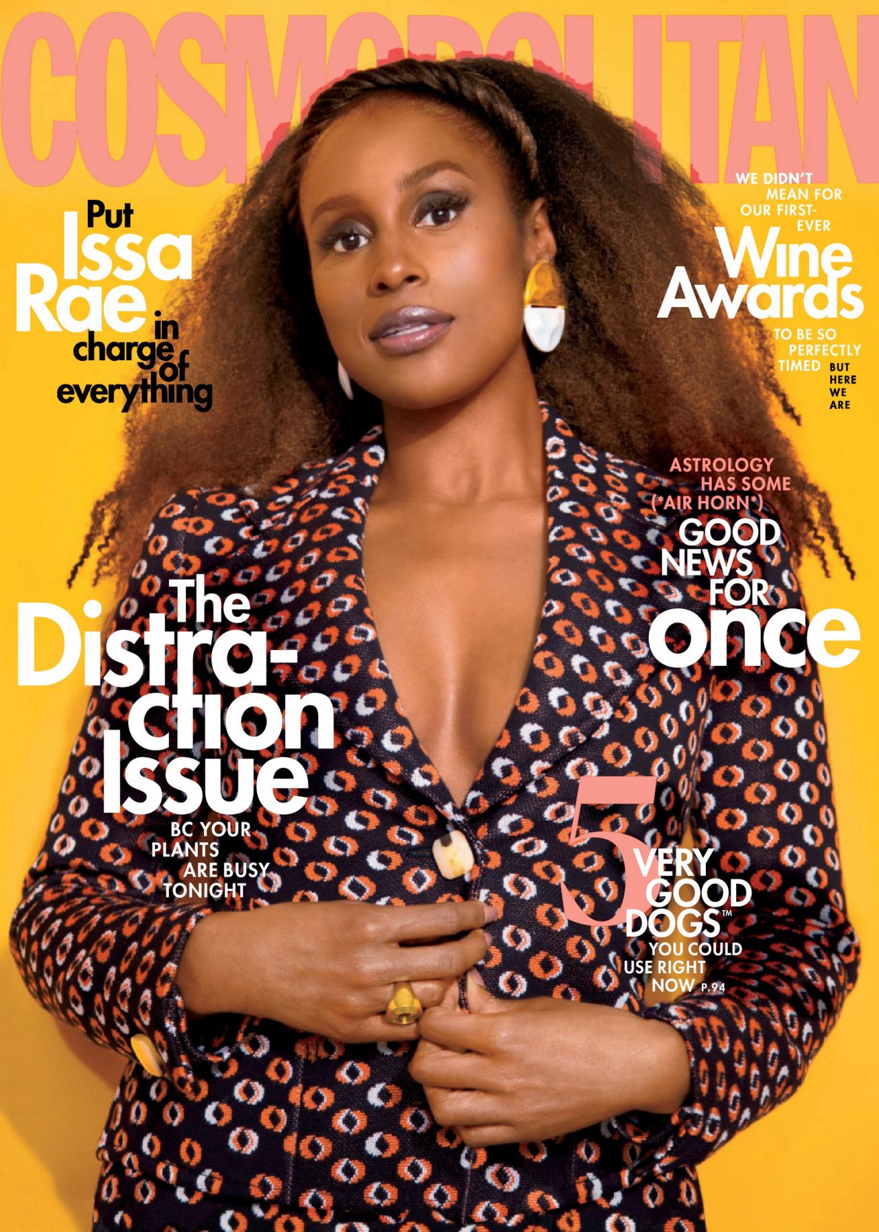 Issa Rae  Covers Cosmopolitan Magazine USA June 2020 Issue