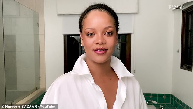 Rihanna’s  Shares Her Nighttime Skincare Routine