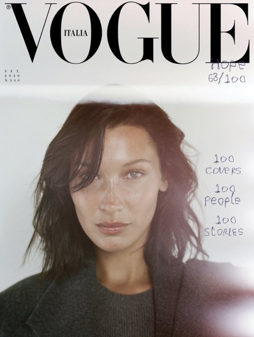Bella Hadid Cover Vogue Italia September 2020
