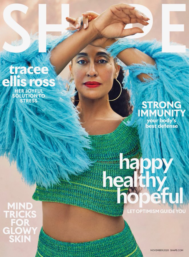 Tracee Ellis Ross Covers Shape Magazine   November 2020 Issue