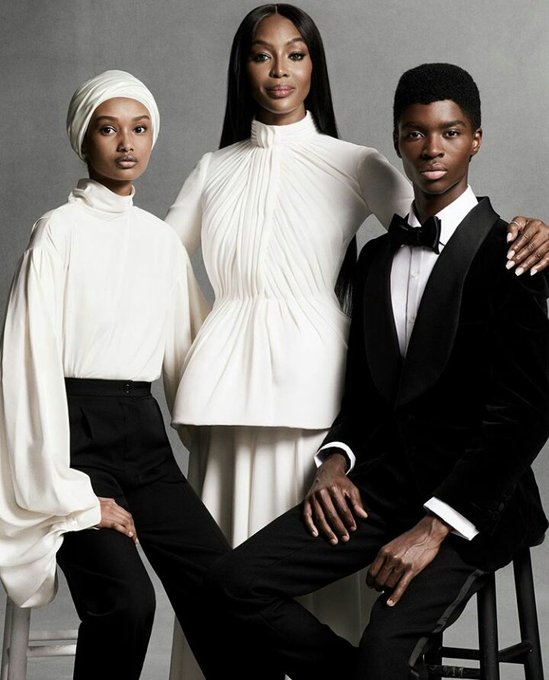 Naomi Campbell, Alton Mason, & Ugbad Abdi  For Vogue US November 2020