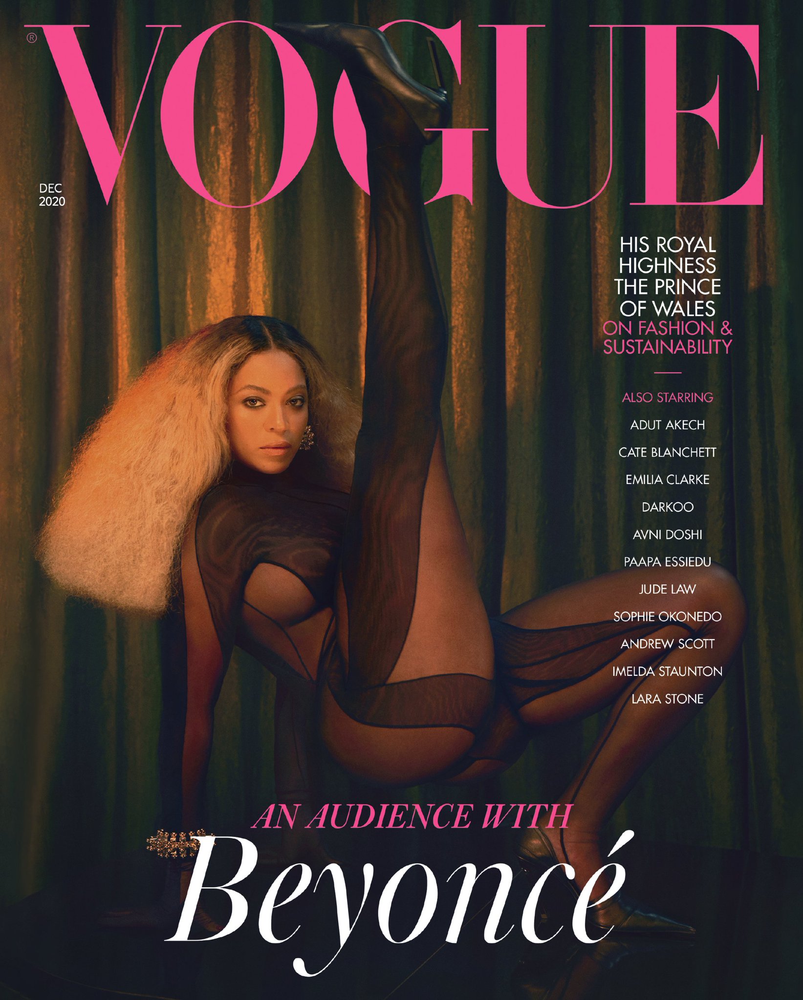 Beyoncé Wearing Mugler Covers British Vogue’s December 2020 Issue