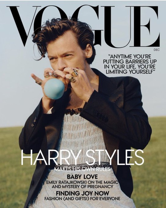 Harry Styles Covers Vogue US December 2020